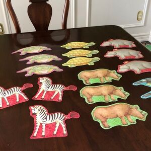 Colorful Animal Shaped cards